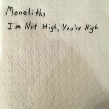 monoliths - i'm not high, you're high 7"
