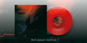 vaegtløs - aftryk LP - red opaque marbled