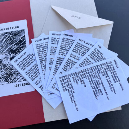 wishes on a plane - lost songs LP - inserts